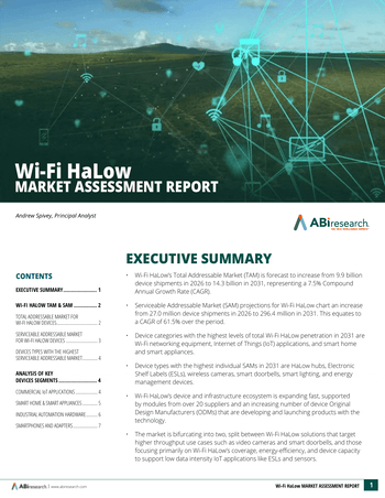 WiFi Halow Market Assessment Report WiFi Halow Market Assessment Report