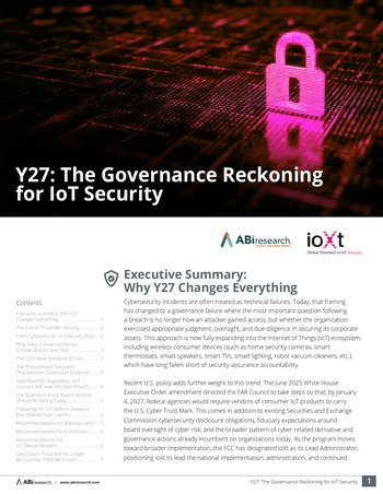 Y27 The Governance Reckoning for IoT Security